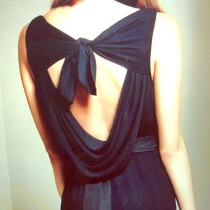 Vera Wang White Bridesmaid Dress in Navy